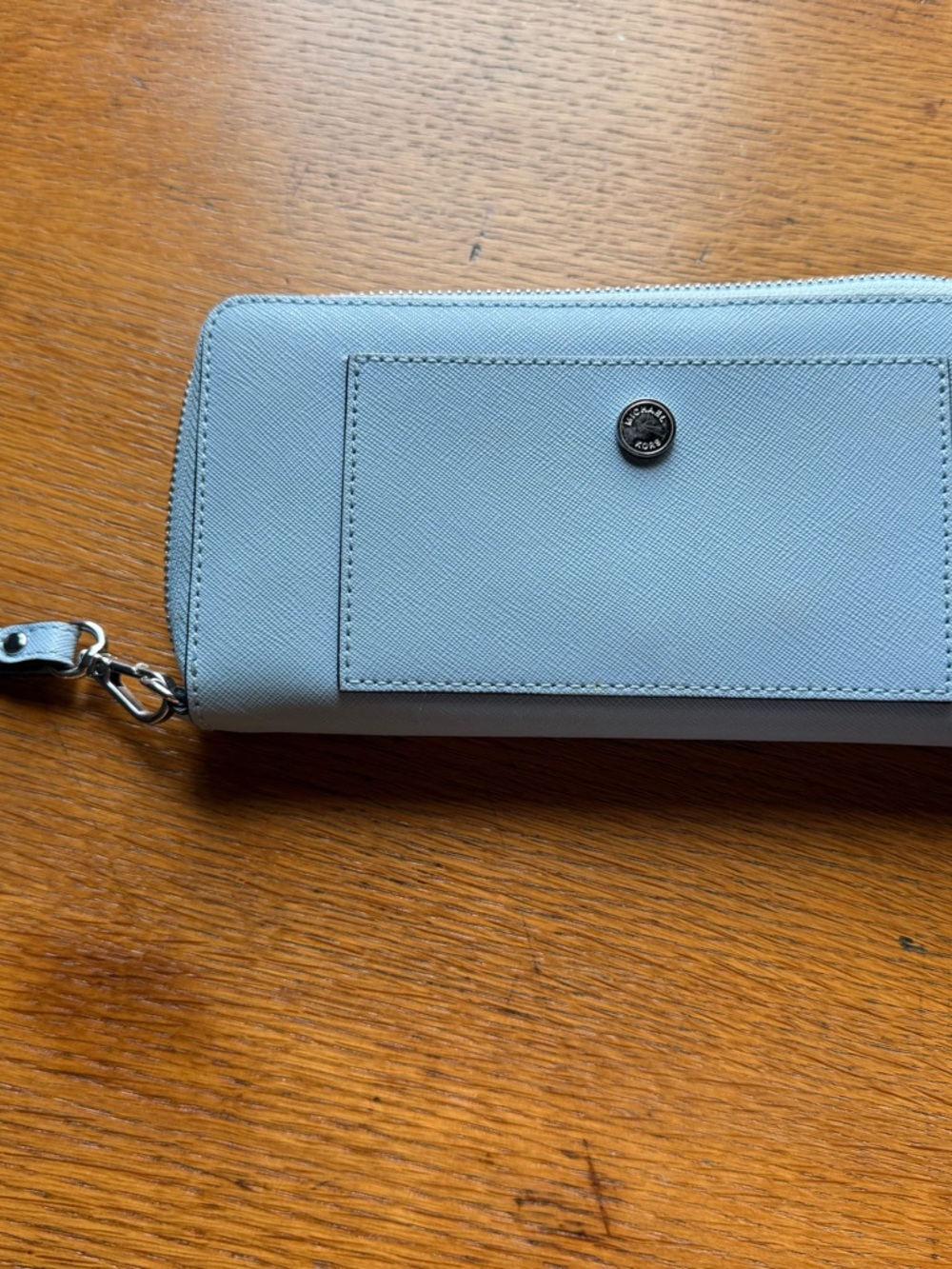 Michael Kors Navy Zip-Around Wristlet Wallet